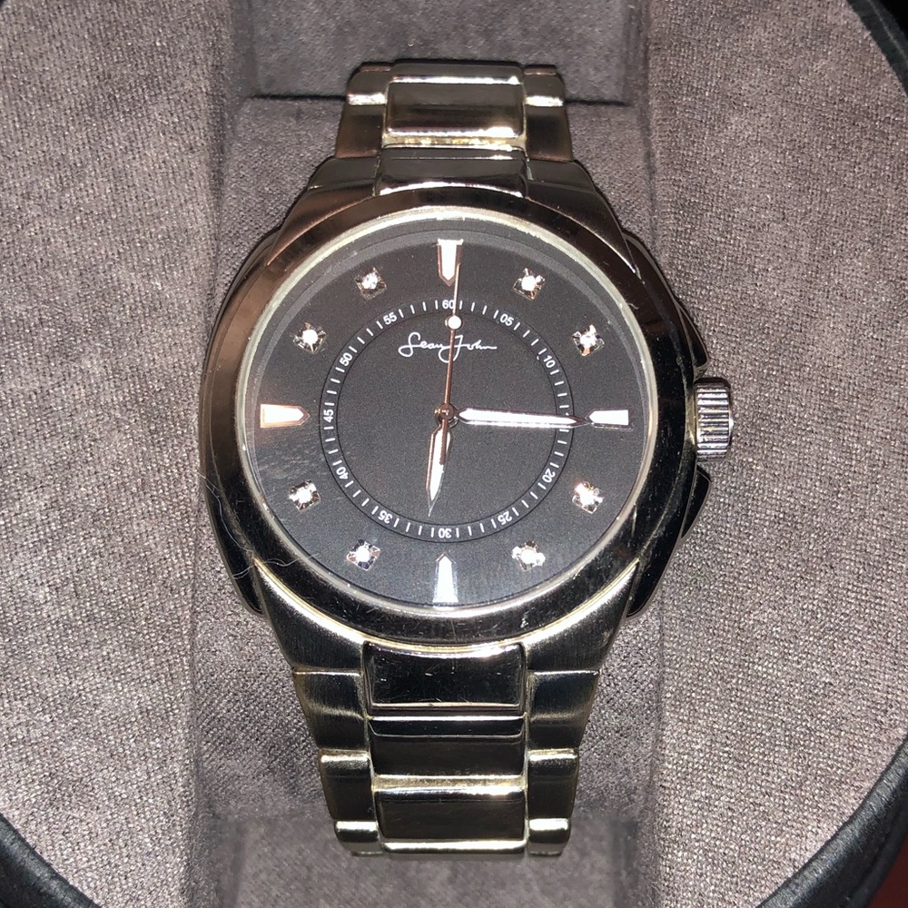 Sean John diamond watch stainless steel watch